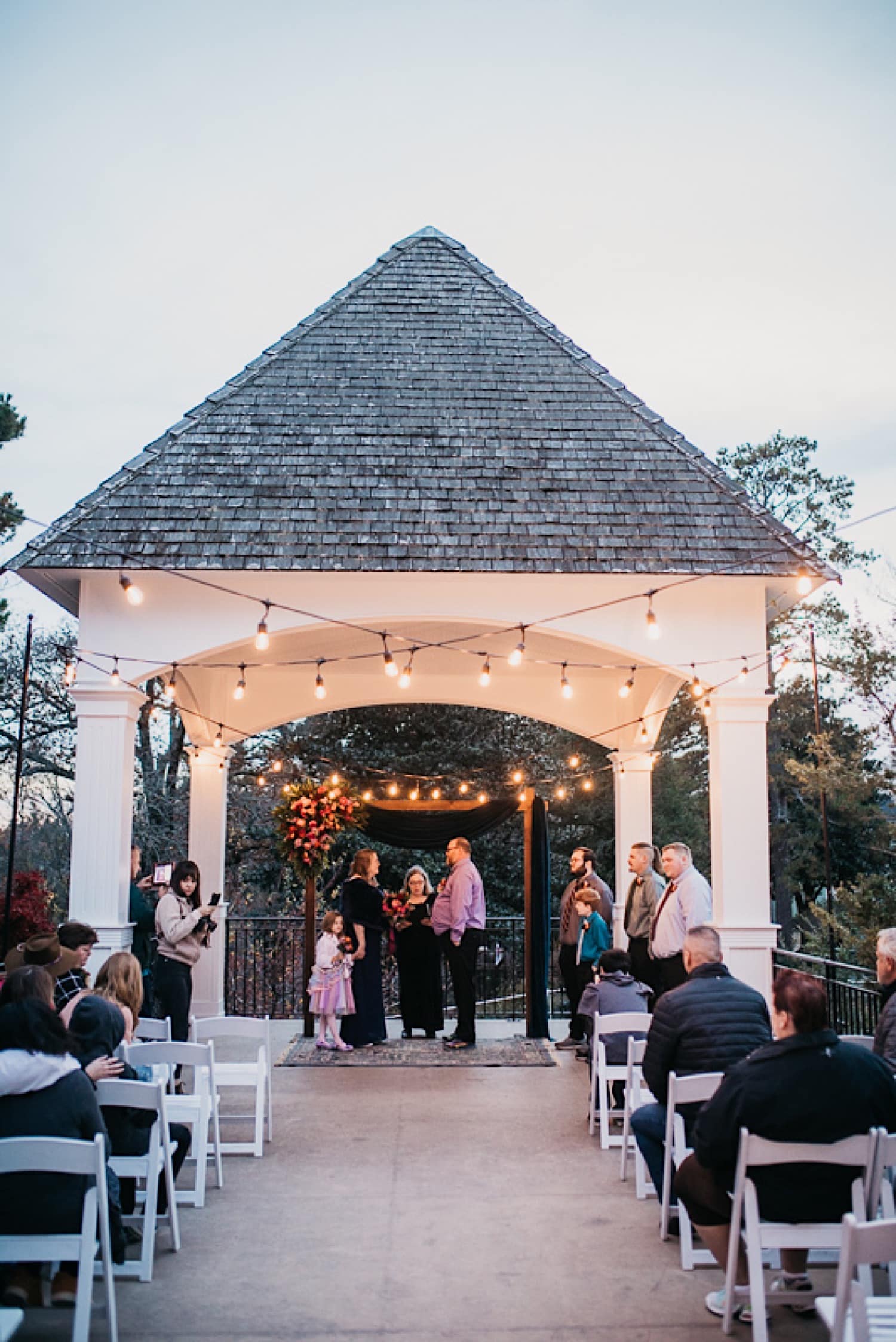 Crescent Hotel wedding East Lawn Pavillion