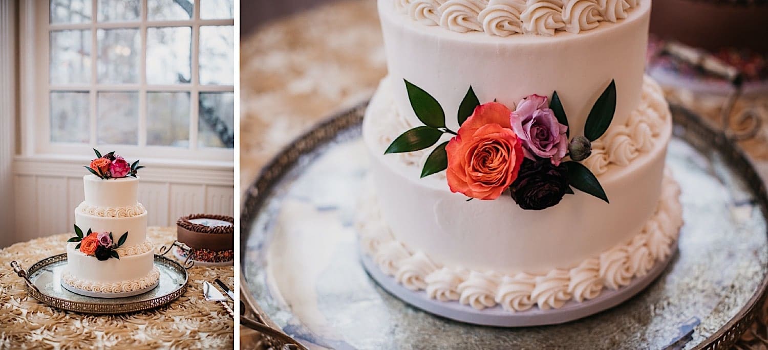 3 tier cake with flowers by Jordan Grisham