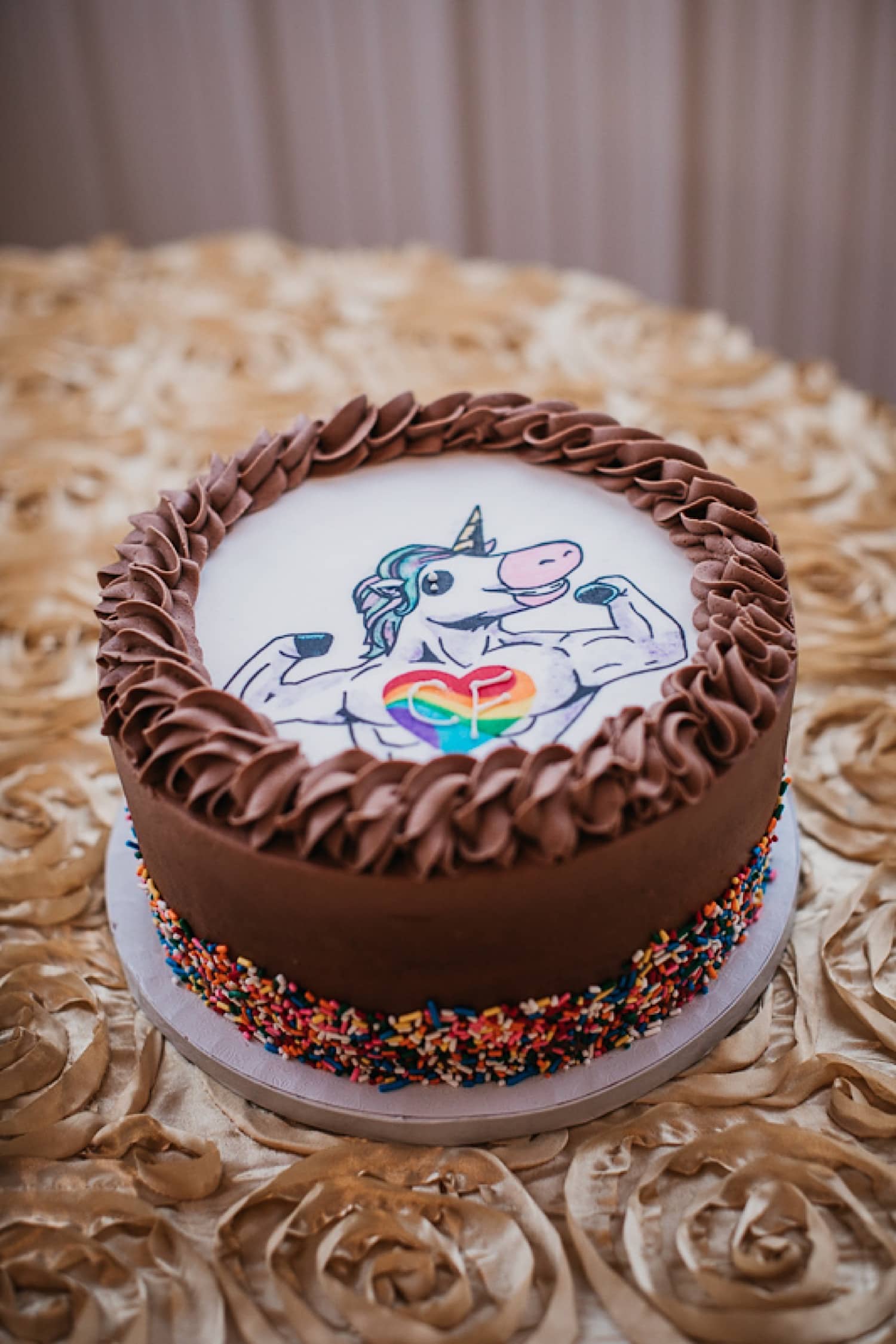 LGBTQ+ Unicorn Cake by Jordan Grisham