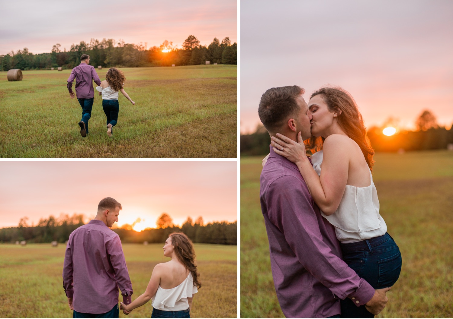couple-in-the-field-at-sunset-in-malvern-arkansas