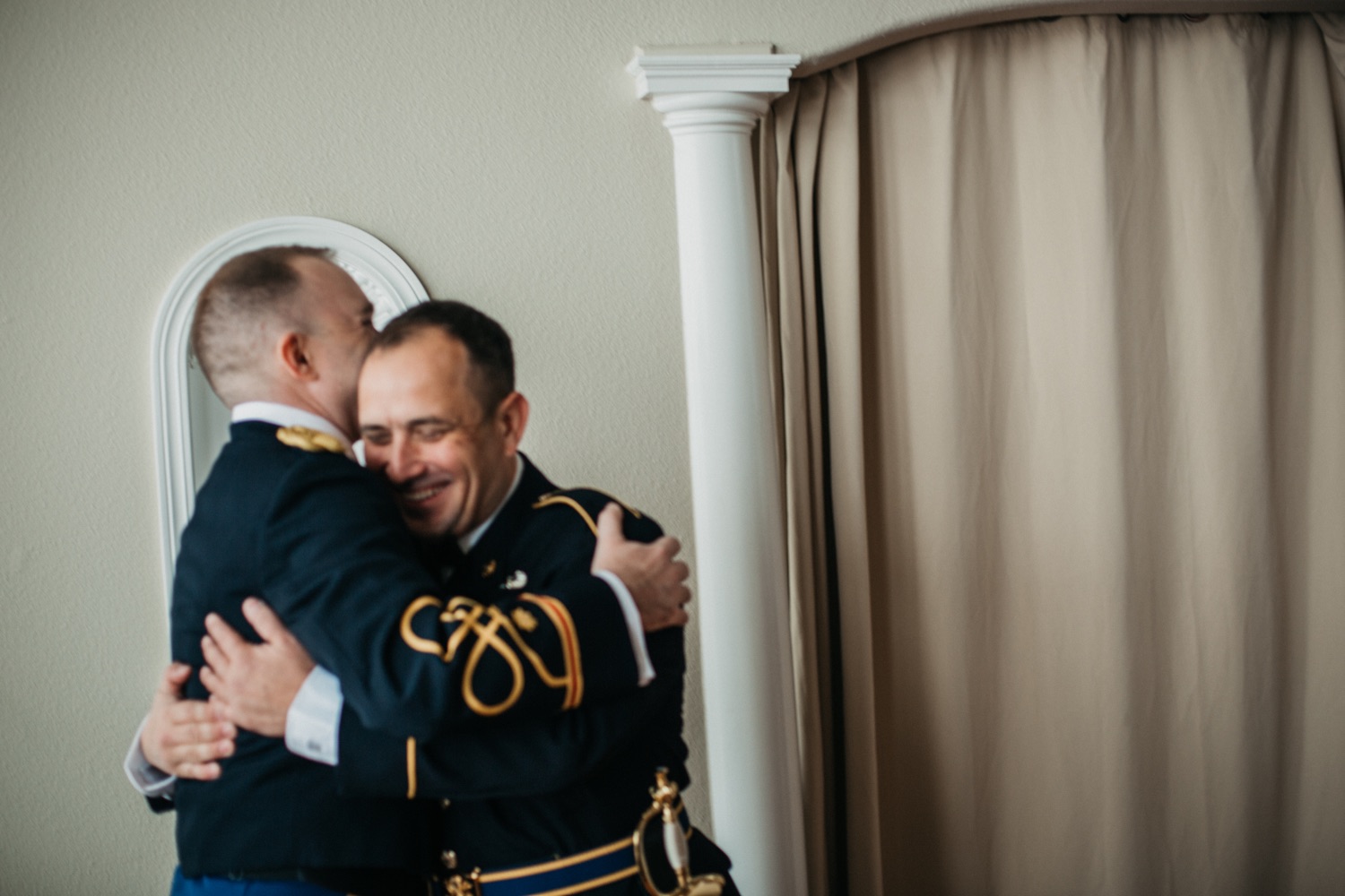 military-officers-hugging-each-other-before-groom-gets-married